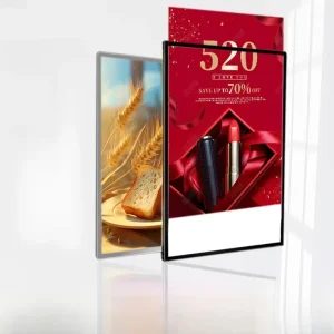 Ultra Thin High Brightness 4000 Lumens LED Aluminum Magnetic Light Box Rectangle Indoor Billboard Wall Mounted Decorative