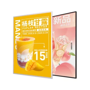 Ultra Thin LED Billboard Light Box for Snack Bar Elevator Poster Advertising