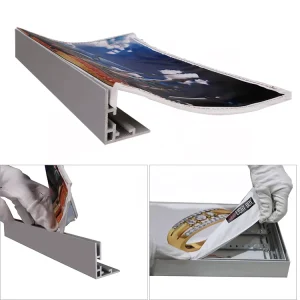 Ultra Thin LED Frameless Frame Indoor Acrylic Display Custom Advertising Fabric Light Box