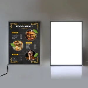 Ultra Thin LED Light Box A1 A2 A3 A4 Aluminum Snap Frame Display Slim Light Box for Advertising