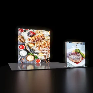 Ultra Thin LED Light Box for Trade Show Equipment Tool Free Installation