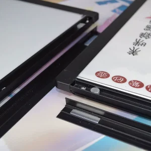 Ultra Thin LED Lightbox Magnetic Attachment Rectangle Shape for Outdoor Menu Price List Advertising for Restaurant Milk Tea Shop