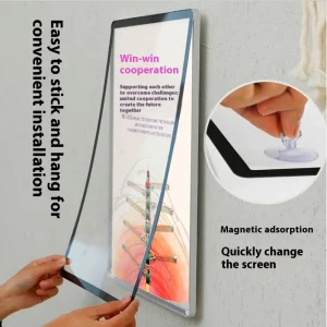 Ultra-Thin LED Magnetic Light Box Billboard Rounded Indoor Wall Display for Tea Shop Menu Price List Advertising