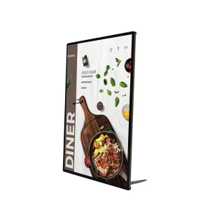 Ultra Thin LED Magnetic Light Box Tempered Glass with Aluminum Frame for Restaurant Advertising Easy Hanging Installation