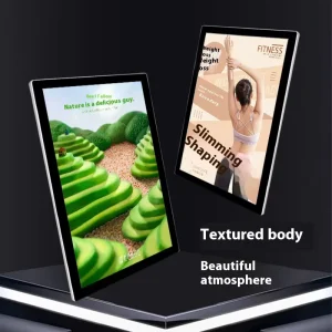 Ultra Thin Magnetic Light Box Photo Frame with LED for Indoor Elevator Advertising Wall Hanging Milk Tea Shops Luminous Pictures