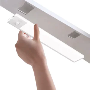 Ultra Thin Modern LED Kitchen Cabinet Lamp Rechargeable Sensor Light Magnetic USB 6000K White Inductive Light for Home