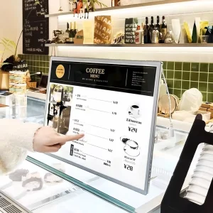 Ultra Thin Rectangle Aluminum Alloy LED Light Box with 10000 Lumens Dimmable Brightness for Supermarkets and Shopping Malls