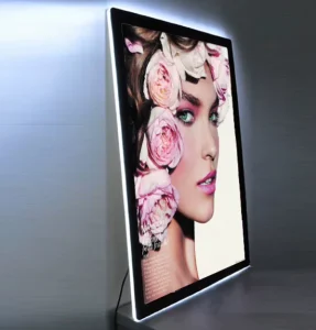 Ultra Thin With Magnetic Acrylic Crystal Frame Billboard High Brightness Light Box