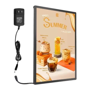 Ultra thin Acrylic Light Box with Drawings A1 A2 A3 A4 Movie Light Box Wall mounted Advertising Aluminum Frame Light Box