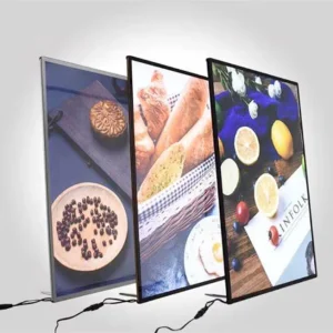 Ultra thin High Brightness LED Light Box with Customized Colors Energy saving Indoor Advertising Equipment