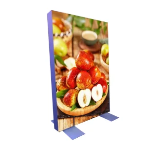 Ultra thin LED Soft Film Light Box Indoor Outdoor Frameless Fabric Light Box for Mobile Phone Shop