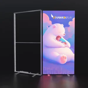Ultra thin Tool free Clip on Easy to install Aluminum Profile Light Box Suitable for Window Commercial Light Boxes Stand
