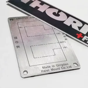 Unique Fashion Custom Metal Aluminum Die Casting Custom Printed Self Adhesive Label