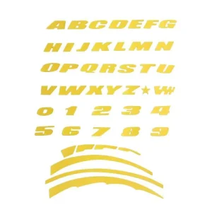 Universal Custom Car Letter Sticker Waterproof Wheel Decoration Tyre DIY Tire Lettering Sticker for Car