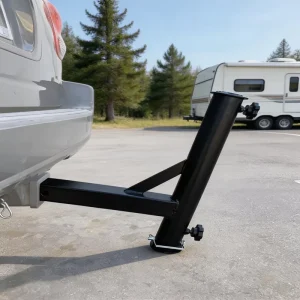 Universal Hitch Flagpole Holder Heavy Duty Steel Flag Pole Mount for 2 Inch Receiver Fits 2″ Poles for Jeep Truck SUV RV