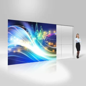 Updated Version Portable LED Aluminum Frame Tension Fabric SEG Advertising Light Box for Trade Show