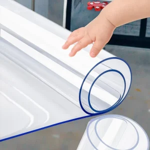 Upright glossy surface waterproof super clear food grade reusable Soft PVC Film transparent sheet