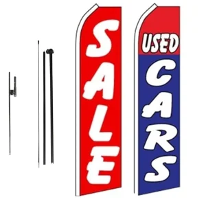 Used Cars Themed Feather Flag
