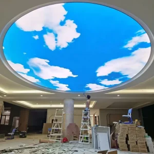 Various 3D UV Print Soft False Decorative Stretch Ceiling Film PVC