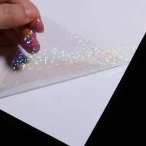 Versatile Glitter Laminate Sheet Adhesive Waterproof BOPP Overlay 8.5*11 Cold Laminating Film For DIY Projects