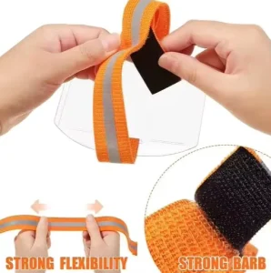 Vertical Armband ID Badge Holders with Elastic Band