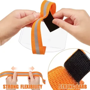 Vertical Armband ID Badge Holders with Elastic Band