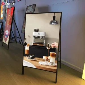 Vertical Mobile Lightbox LED Display Rainproof Poster Board Slim Waterproof LED Light Box Without Stand