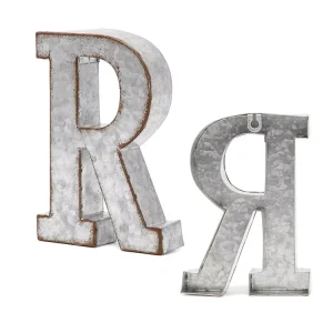 Vintage Cross border Ironware Decorative Galvanized Original Color Letter Home Decorations Hardware Craftsmanship Wall Hanging