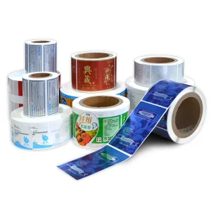 Vinyl Sticker Printing Adhesive Labels Custom Roll Label Sticker Factory Round Circle logo Ink Jet Label Transparent Gold Foil