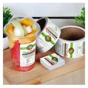 Vinyl Waterproof Adhesive Label Stickers for Cosmetic Use Perfume & Skin Care Packaging Custom Shape & Size