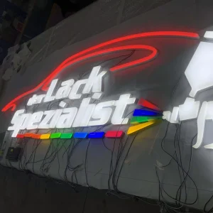 Vivid Multi Color Dynamic Stainless Steel RGB LED Letter Custom Indoor Waterproof IP67 Addressable Easy Installation