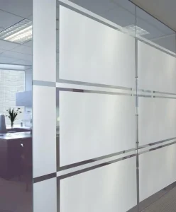 Vmate 5521 Matte Finish Glass Privacy Film PVC Self Adhesive Frosted Water Resistant Flame Resistant 130um Thick Durable