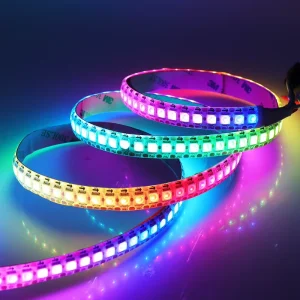 WS2812B RGB Pixel LED Strip Addressable Programmable WS2812 2812 RGBIC Smart Magic LED Light Strip 5V RGB DMX512 SPI SK6812