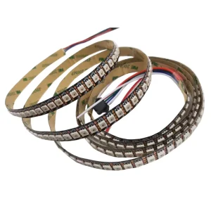 WS2815 LED Strip DC12V RGBIC Individually Addressable Dual Signal Anti break 30 60 144 LEDs Programmable RGB Light Strip
