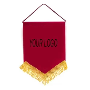 Wall Hanging Banner Exchange Blank Custom Printing Football Pennant Flag With Fringe