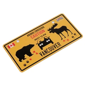 Wall Hanging Custom Metal Tin Sign Vintage Sheet Decoration Car License Plate