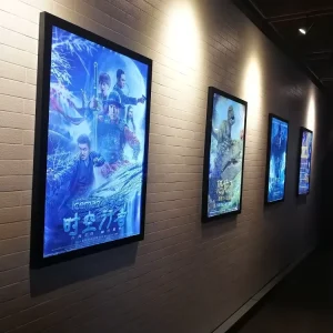 Wall Mount Advertising LED Slim Aluminum Lightbox Frame Magnetic LED Backlit Movie Cinema Posters Light Box