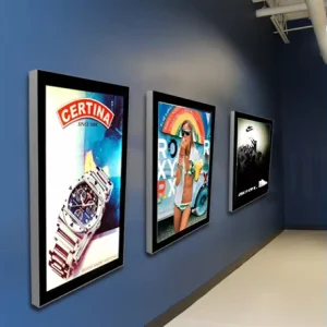 Wall Mounted Advertising LED Ultra Thin Aluminum Light Box Frame Magnetic LED Backlight Decorative Cinema Poster