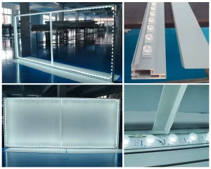 Wall Mounted Advertising Light Boxes Backlit Tension Fabric Poster SEG Light Frames Fabric Graphic Light Box Textile Lightbox