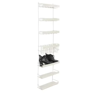 Wall Mounted Metal Hook Stand Standing Type Closet Shoe Storage Organizer Rack for Displaying Shoes