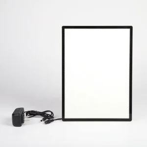 Wall Mounted Tempered Glass Ultra Slim LED Light Box