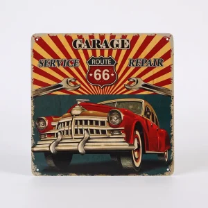 Wall Plaque Poster Man Cave Decor Old Car Signs Tin Signs Vintage Retro Metal Garage Signs