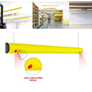 Warehouse Forklift Impact Prevention Barrier Warning Anti collision Strip With Customizable Information Sign