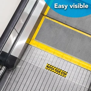 Watch Your Step PVC Sticker Self Adhesive Anti Slip Water Resistant Eco Friendly Gloss Laminated Decorative Promotional Use