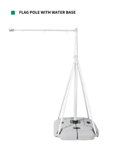 Water Base Feather Flag Adjustable Pole Windproof Custom Printed Banner for Shop Opening Outdoor Promotion