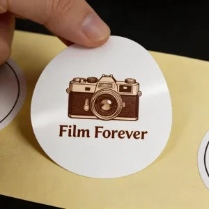 Water Proof Uv Resist Business Made Self Adhesive Pvc White Vinyl Sticker Printed Die Cut Logo Custom Stickers