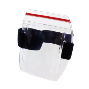 Water Resistant Armband ID Badge Holder with Resealable Zip Lock
