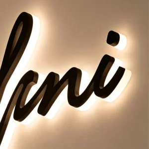 Water Resistant LED Backlit Letter Business Alphabet Long Lifespan Wall LED Illuminated Sign