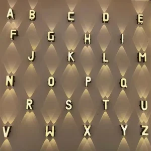 Waterproof 24 Letter Wall Lights IP65 Outdoor House Decoration Lighting Corridor Aisle LED Wall Light