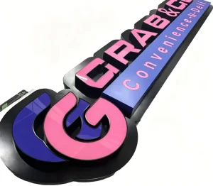 Waterproof 3D LED Channel Letter Custom Front Lit Mini Illuminated Sign For Restaurant Cafe Retail Store Outdoor